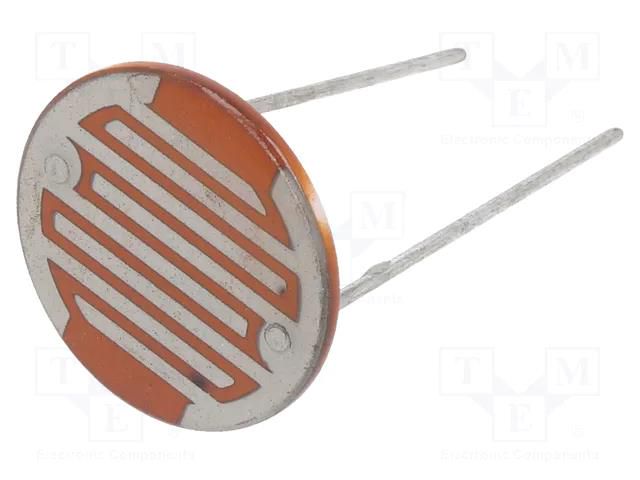 Photoresistor; 500mW; 30÷50kΩ; 560nm; THT; ØLED: 20mm; 500VDC NTE Electronics 02-LDR22