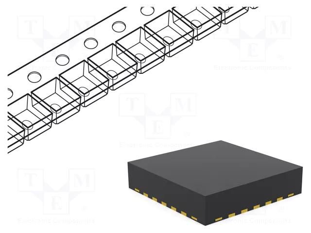 IC: D/A converter; 12bit; Ch: 8; 2.7÷5.5V; VQFN20; -40÷125°C; tube MICROCHIP TECHNOLOGY MCP47FEB28-E/MQ