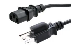 POWER CORD, NEMA 5-15P-IEC 320 C13, 15FT PC-ABK015F