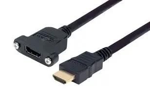CABLE, HDMI RCPT-HDMI PLUG, 3.3 , BLK PMHDMF-1