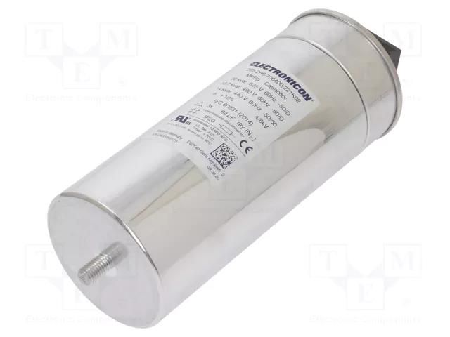 Capacitor: polypropylene; three-phase; 525VAC; 22A; Ø95x230mm ELECTRONICON 265.266-706400/221