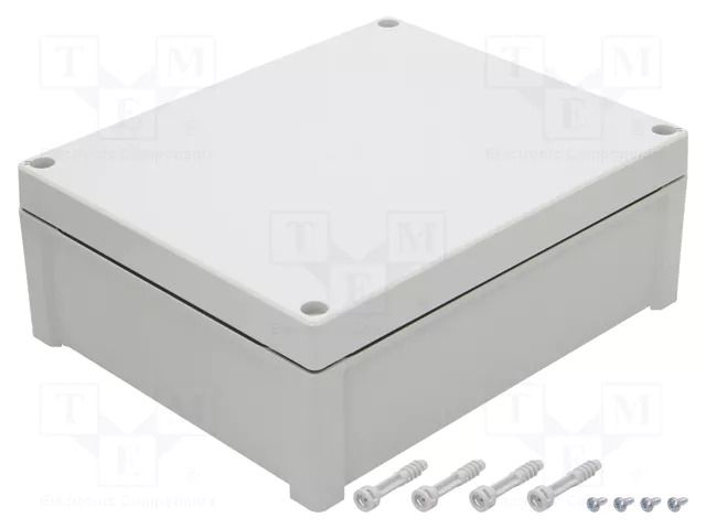 Enclosure: multipurpose; X: 239mm; Y: 289mm; Z: 107mm; TEMPO; grey FIBOX TPC292411