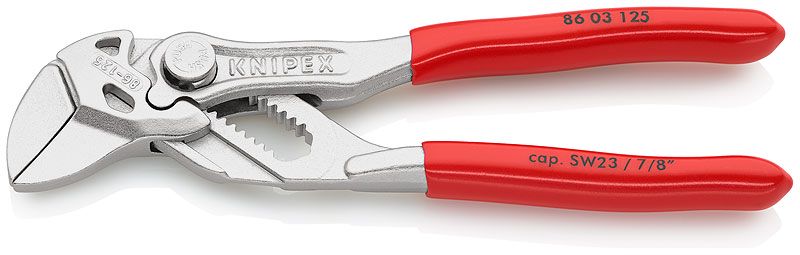 Mini Pliers Wrench 125mm, 86 03 125 KNIPEX KNIP/8603125 4003773077497