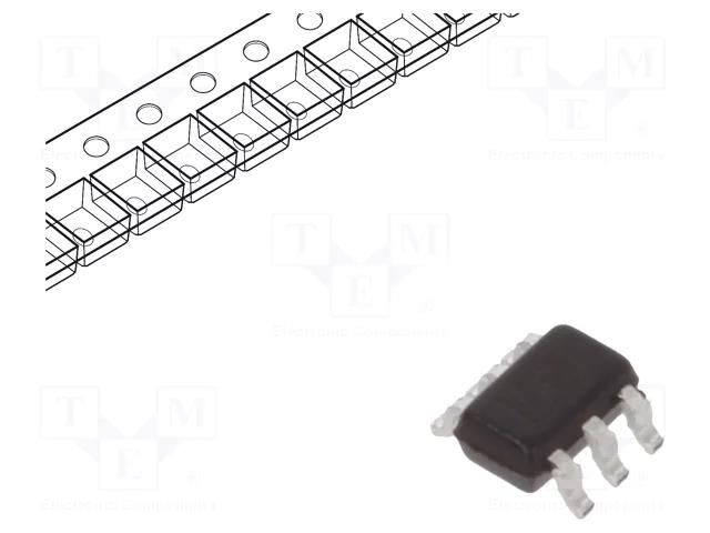 IC: digital; AND-OR,configurable; Ch: 1; IN: 3; CMOS; SMD; SC70-6 TEXAS INSTRUMENTS SN74LVC1G0832DCKT