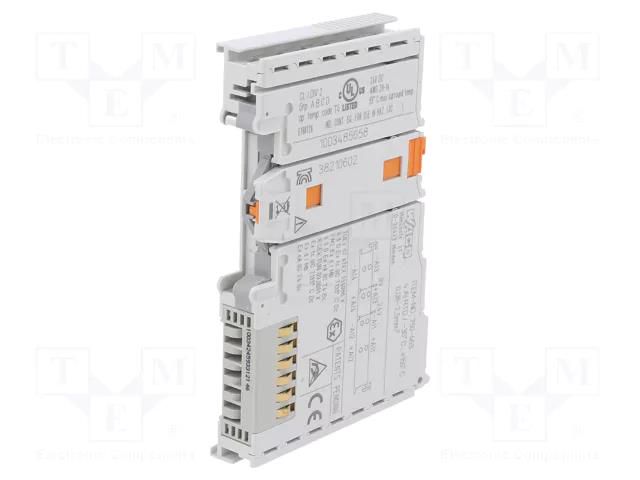 Industrial module: analog input; 0÷55°C; IP20; 750/753; IN: 4 WAGO 750-463