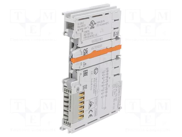 Industrial module: analog output; 0÷55°C; IP20; 750/753; OUT: 8 WAGO 750-597