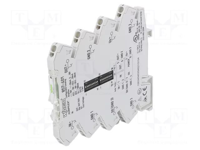Converter: signal separator/amplifier; for DIN rail mounting WAGO 857-401