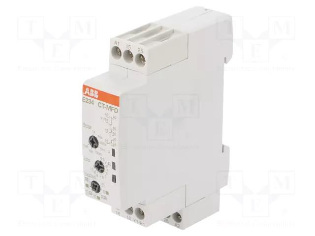 Timer; 0,05s÷100h; SPDT x2; 12÷240VAC; 12÷240VDC; -20÷60°C; IP20 ABB 1SVR500020R1100