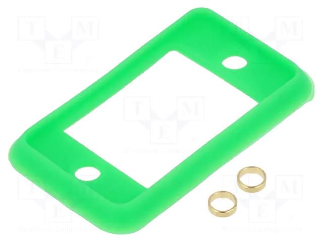 Socket gasket; SLIM; green; 29mm; Gasket: silicone CLIFF CP299815