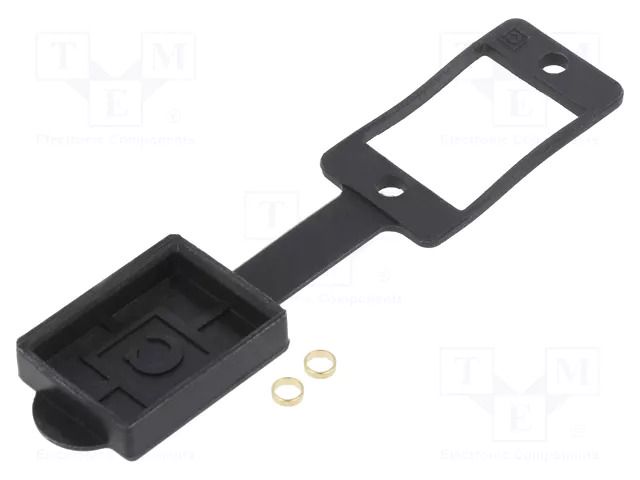 Socket gasket with dust cap; flat; black; 29mm; Gasket: silicone CLIFF CP299832