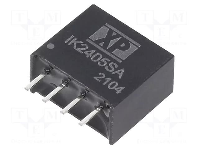 Converter: DC/DC; 250mW; Uin: 24VDC; Uout: 5VDC; Iout: 50mA; SIP; THT XP POWER IK2405SA