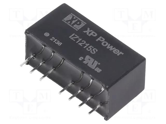 Converter: DC/DC; 3W; Uin: 9÷18VDC; Uout: 15VDC; Uout2: -15VDC; SIP XP POWER IZ1215S