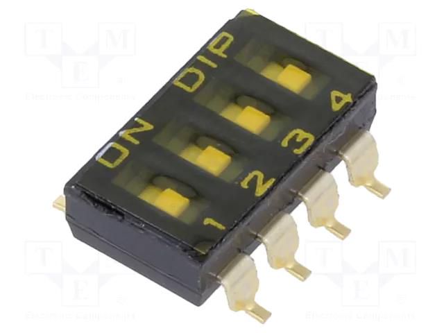 Switch: DIP-SWITCH; OFF-ON; 0.025A/24VDC; Pos: 2; SMD; -40÷85°C KNITTER-SWITCH SBS1004