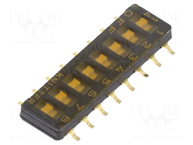 Switch: DIP-SWITCH; OFF-ON; 0.1A/50VDC; Pos: 2; -40÷105°C; SMD; 50mΩ KNITTER-SWITCH SMS508