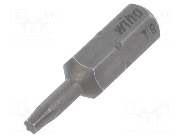 Screwdriver bit; Torx®; TX09; Overall len: 25mm; STANDARD WIHA WIHA.01715