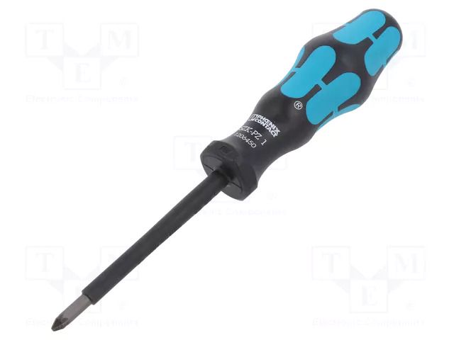 Screwdriver: insulated; Pozidriv®; PZ1; Blade length: 80mm PHOENIX CONTACT PH-1206450