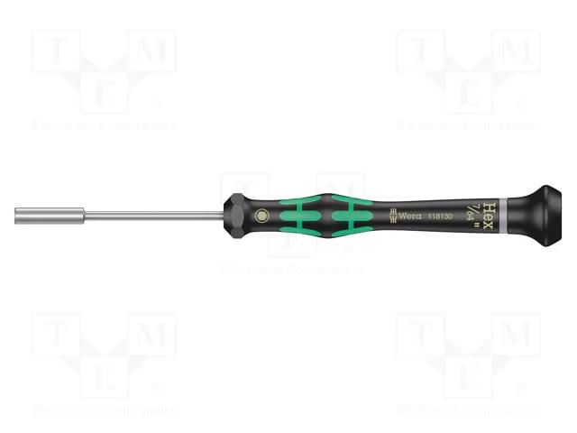 Screwdriver; 6-angles socket; precision; Kraftform Micro WERA WERA.05118130001