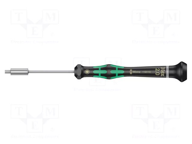 Screwdriver; precision; 6-angles socket; HEX 2mm WERA WERA.05118110001