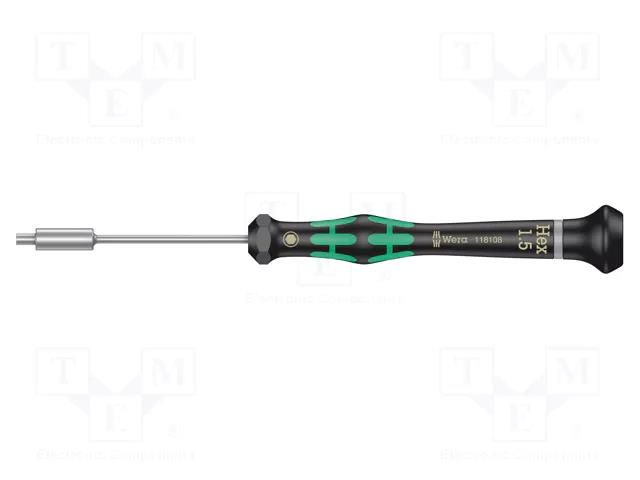 Screwdriver; 6-angles socket; precision; Kraftform Micro WERA WERA.05118108001