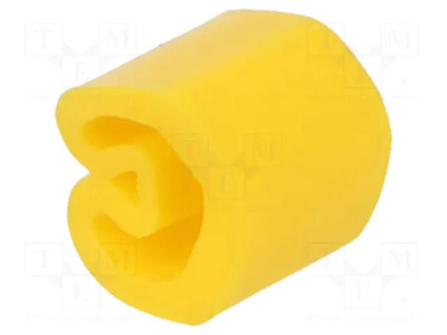 Markers; Marking: empty; 1.3÷3mm; PVC; yellow; -30÷80°C; leaded WEIDMÜLLER WM-0213811687