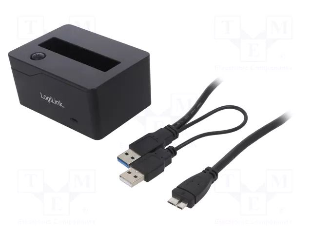 Docking station; PnP and hot-plug,LED status indicator; black LOGILINK QP0025