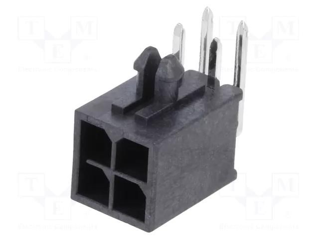 Connector: wire-board; socket; male; PIN: 4; Micro-Fit+; PCB snap MOLEX MX-212528-0400