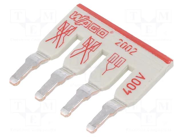 Bridge; 25A; 400V; grey; ways: 4 WAGO 2002-474