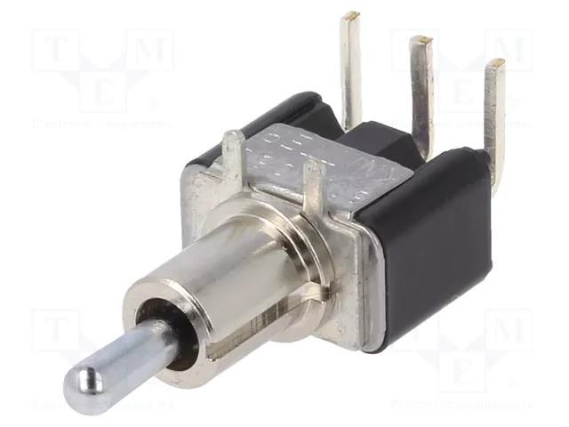 Switch: toggle; Pos: 3; SPDT; (ON)-OFF-(ON); 6A/125VAC; 6A/6VDC KNITTER-SWITCH STM106G-RA