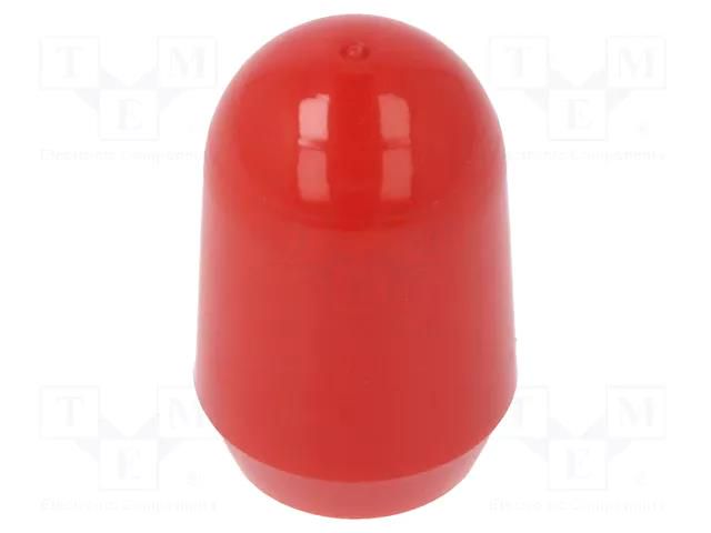 Cap; MTG; push-in; PVC; Body: red; Illumin: none KNITTER-SWITCH C2109