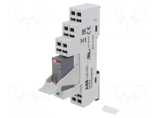 Relay: interface; SPDT; Ucoil: 24VDC; for DIN rail mounting; CR-P ABB CR-P024DC1LC42V