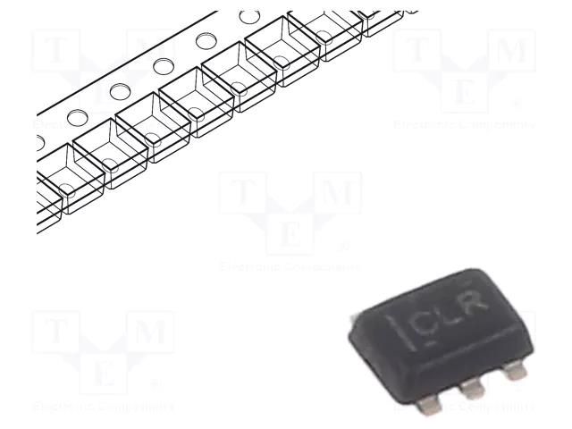 IC: digital; configurable,multiple-function; IN: 3; CMOS; SMD; 10uA TEXAS INSTRUMENTS SN74LVC1G57DRLR