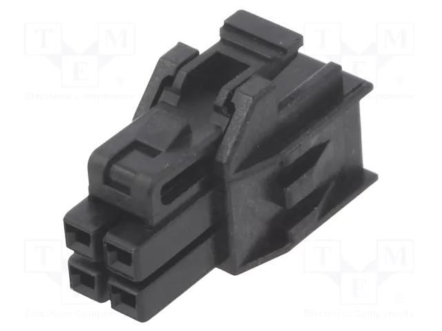 Connector: wire-board; plug; female; Nano-Fit; PIN: 4; for cable MOLEX MX-105308-1204