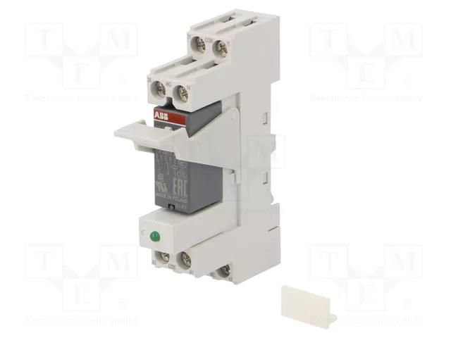 Relay: interface; DPDT; Ucoil: 24VAC; for DIN rail mounting; CR-P ABB CR-P024AC2SS62CV