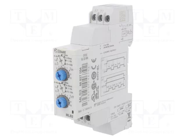 Timer; 0,1s÷100h; SSR; 0.7A; 24÷240VAC; for DIN rail mounting CROUZET CROUZET-88827054