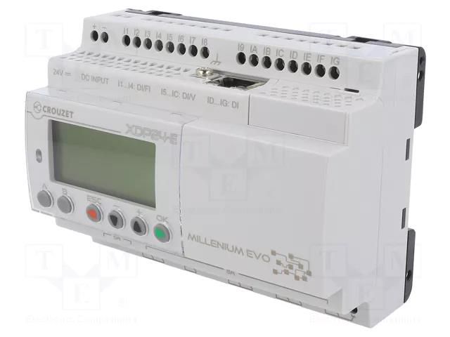 Programmable relay; IN: 16; OUT: 8; Millenium Evo; OUT 1: relay CROUZET CROUZET-88975111