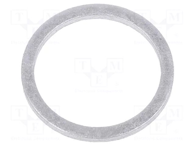 Gasket; aluminium; Thk: 1.5mm; Øint: 16mm; Øout: 20mm; DIN 7603 ELESA+GANTER DIN7603-AL-16-20-A