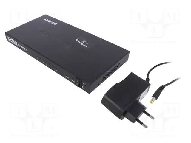 Splitter; HDCP 1.4,HDMI 1.4; 3D,4K,HDCP,UHD 2160p; black; black GEMBIRD DSP-8PH4-03