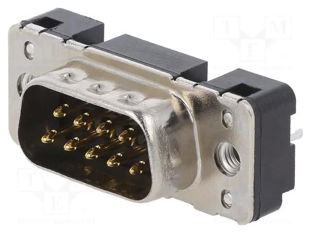Connector: D-Sub; PIN: 9; socket; male; on PCBs; straight; THT; M3 HARTING 09651617711