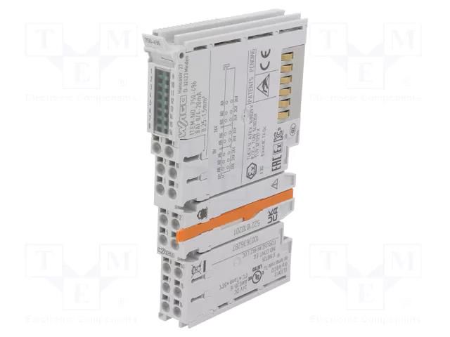 Industrial module: analog input; 0÷55°C; IP20; 750/753; IN: 8 WAGO 750-496