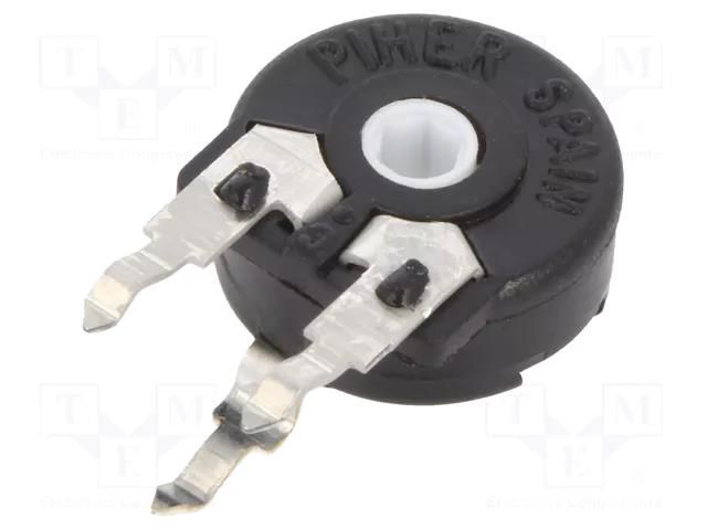 Potentiometer: mounting; single turn,vertical; 100kΩ; 150mW; ±20% PIHER PT10MH10-104A