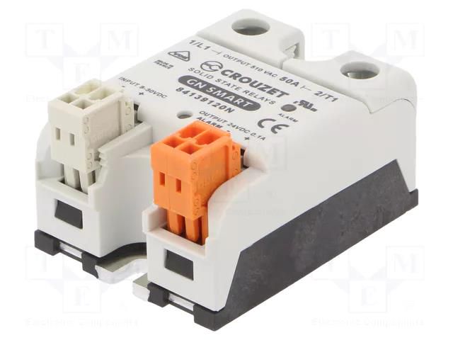 Relay: solid state; Ucntrl: 8÷30VDC; 50A; 150÷510VAC; GNS; 1-phase CROUZET 84139120N