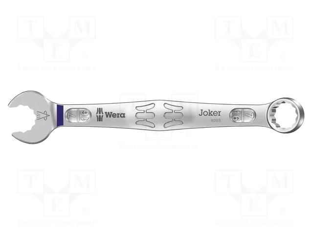 Wrench; inch,combination spanner; 7/16"; steel; Joker 6003; 135mm WERA WERA.05020213001