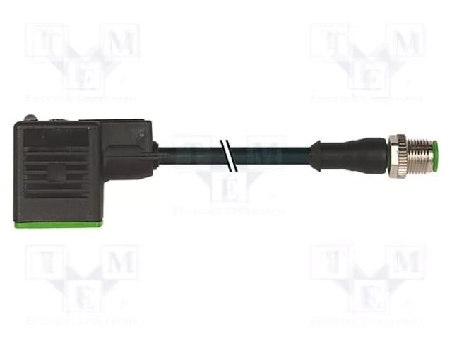 Connection lead; plug; PIN: 3; Contacts ph: 11mm; female; 24VDC MURRELEKTRONIK 7000-40961-6160200