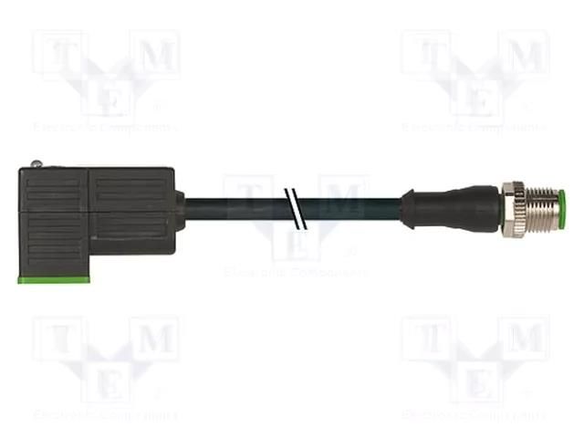 Connection lead; plug; PIN: 3; Contacts ph: 9.4mm; female; 24VDC MURRELEKTRONIK 7000-41041-6160200