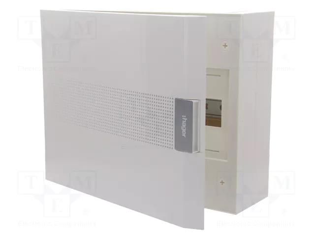 Enclosure: for modular components; IP40; vega HAGER VB118PB