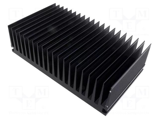 Heatsink: extruded; grilled; black; L: 150mm; W: 265mm; H: 74mm SEIFERT ELECTRONIC KL-241/150/SW