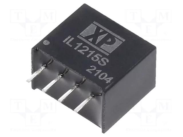 Converter: DC/DC; 2W; Uin: 12VDC; Uout: 15VDC; Iout: 132mA; SIP; THT XP POWER IL1215S