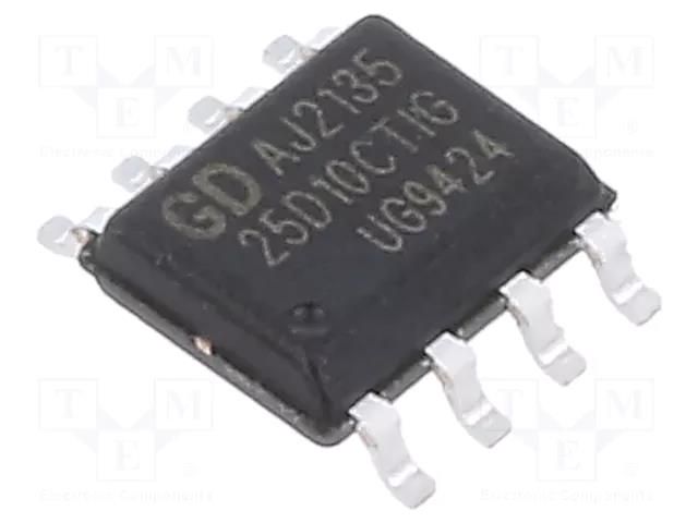 IC: FLASH memory; 1MbFLASH; Dual I/O,SPI; 100MHz; 2.7÷3.6V; SOP8 GIGADEVICE GD25D10CTIGR
