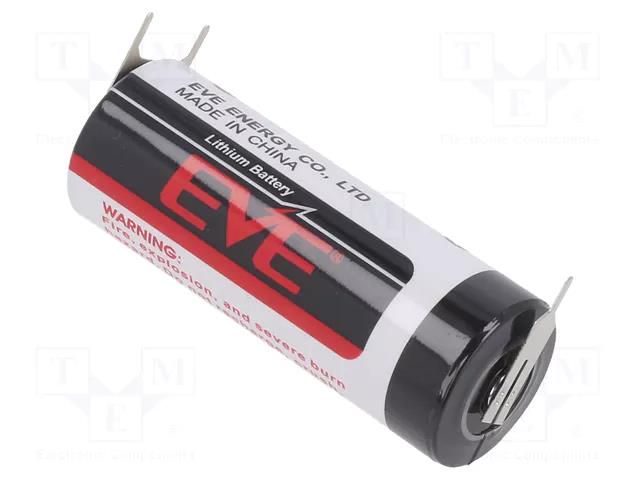 Battery: lithium; 18505; 3.6V; 3800mAh; non-rechargeable EVE BATTERY EVE-ER18505/PFR