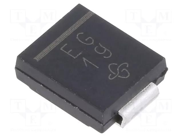 Diode: rectifying; SMD; 400V; 3A; 50ns; DO214AB,SMC; Ufmax: 1.1V VISHAY ES3G-E3/9AT